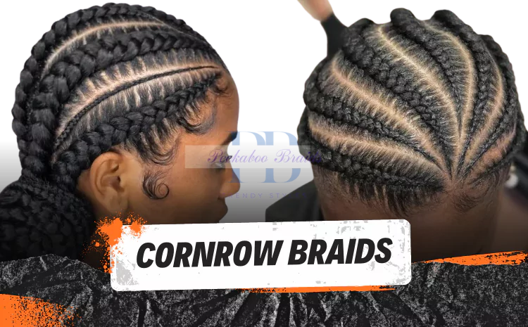 updo cornrow braids