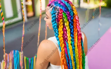 Show Your True Colors with Vibrant Rainbow Braids